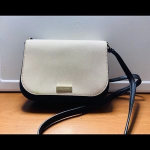 Kate Spade Black & Off-White Small Crossbody Bag